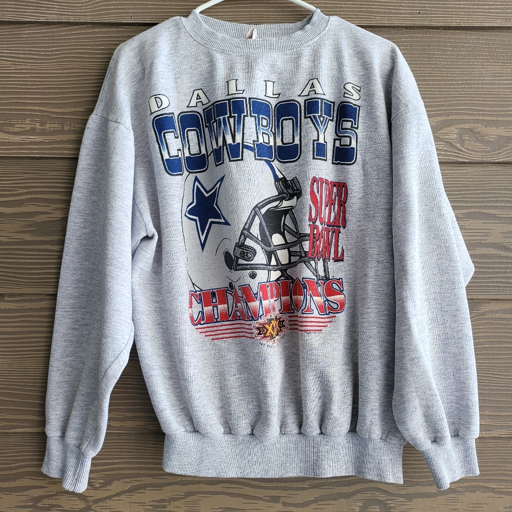 Vintage Dallas Cowboys 1995 Superbowl Champions Men's Sz XL Pullover Sweatshirt